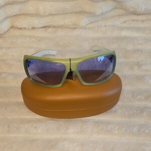 Green Sunglasses with Case
